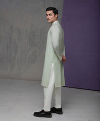 Pastel mint Cotton Jacquard