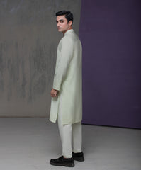 Pastel mint Cotton Jacquard