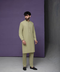 Pistachio IronEZ Kurta pyjama with details