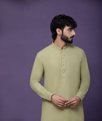 Pistachio IronEZ Kurta pyjama with details