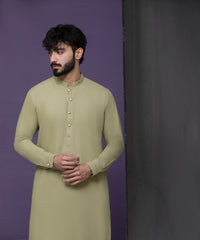 Pistachio IronEZ Kurta pyjama with details