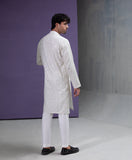 Raaka - Saliqaa'2025 -  White embroidered kurta pyjama