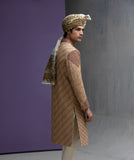 Eman - Gold & Maroon Sherwani set - Saliqaa'2025