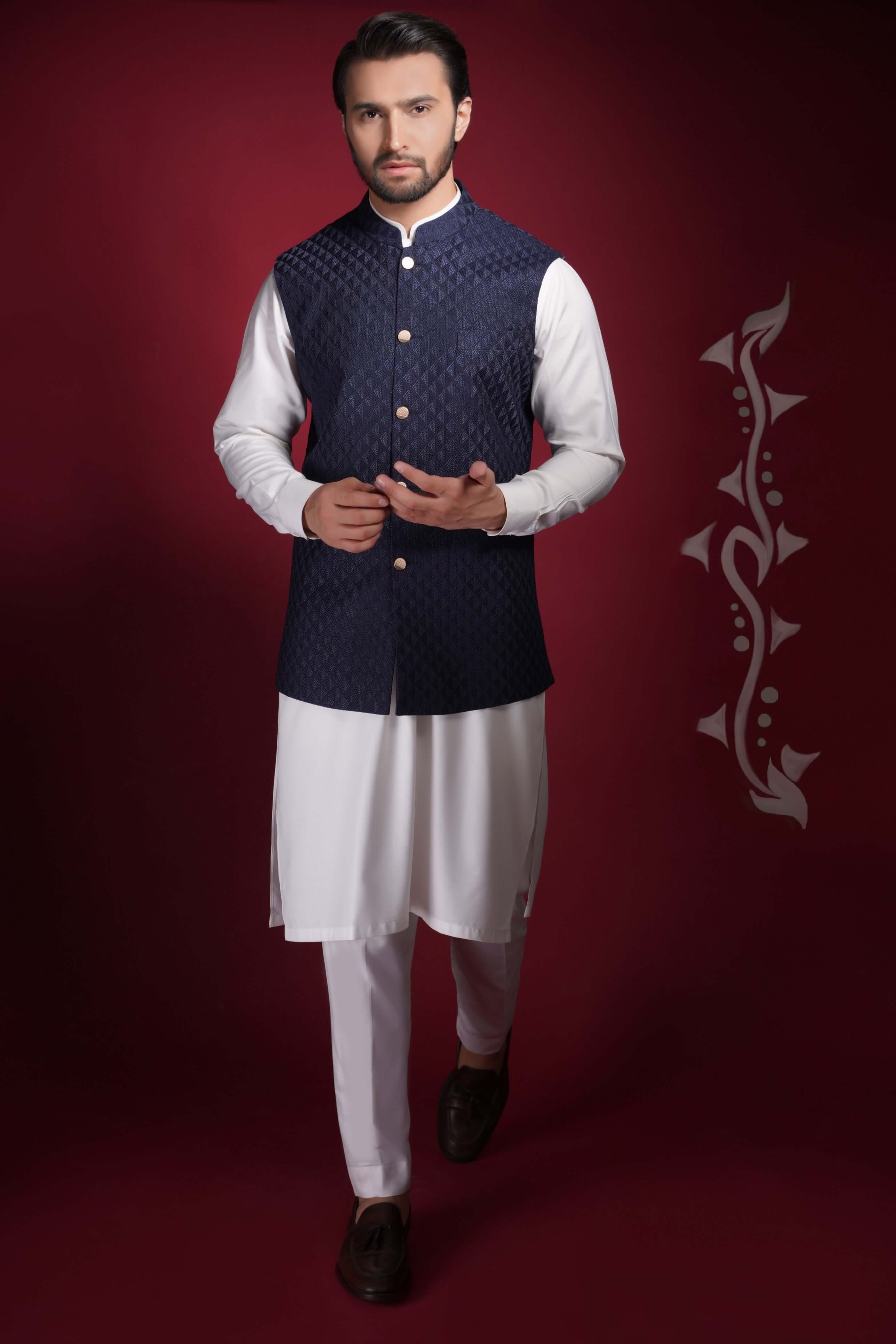 Kurta best sale pajama waistcoat