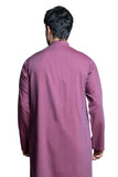 MaroonPurple Kurta and White Pyjama