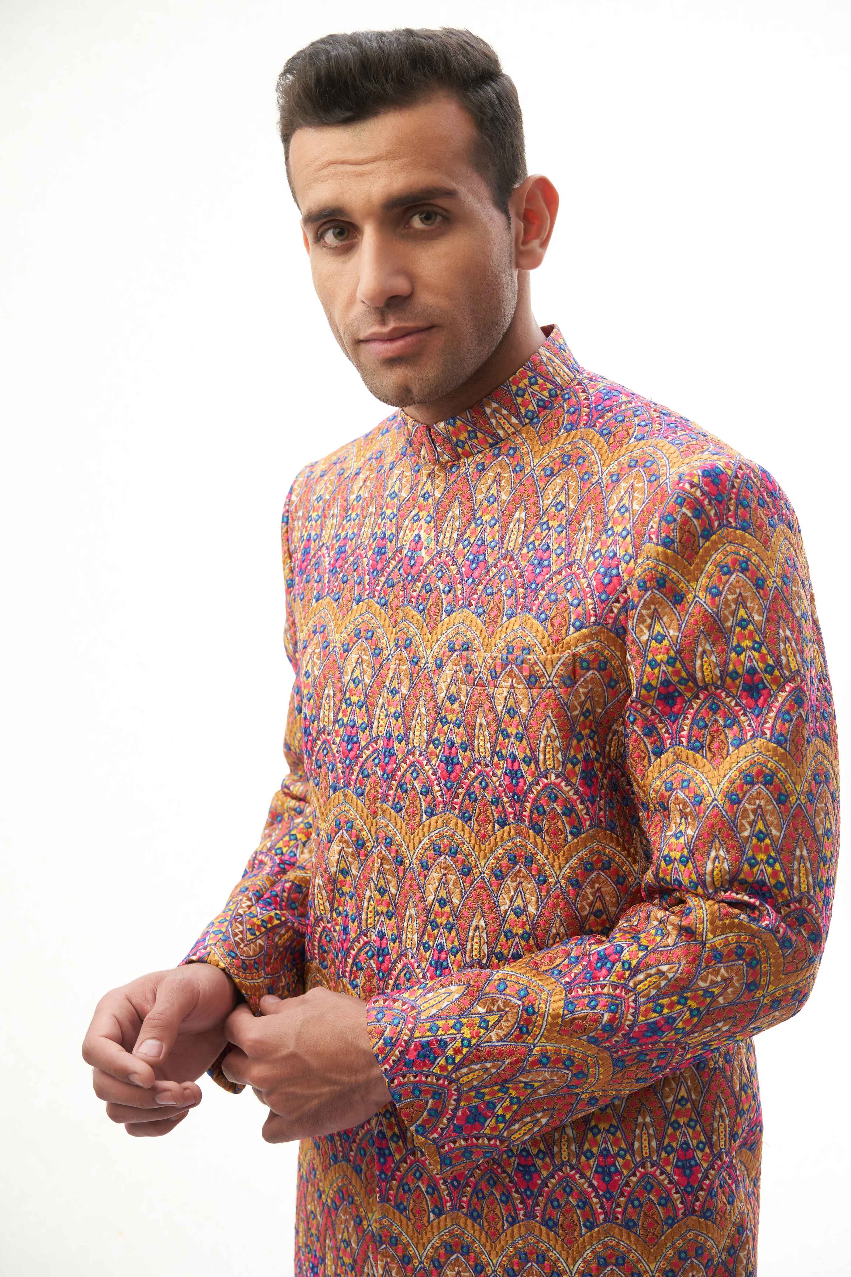 Multi-Colored Men Sherwani