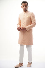 Peach Sherwani for men