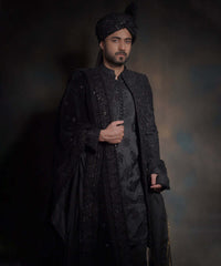 The Star | Jet Black Sherwani