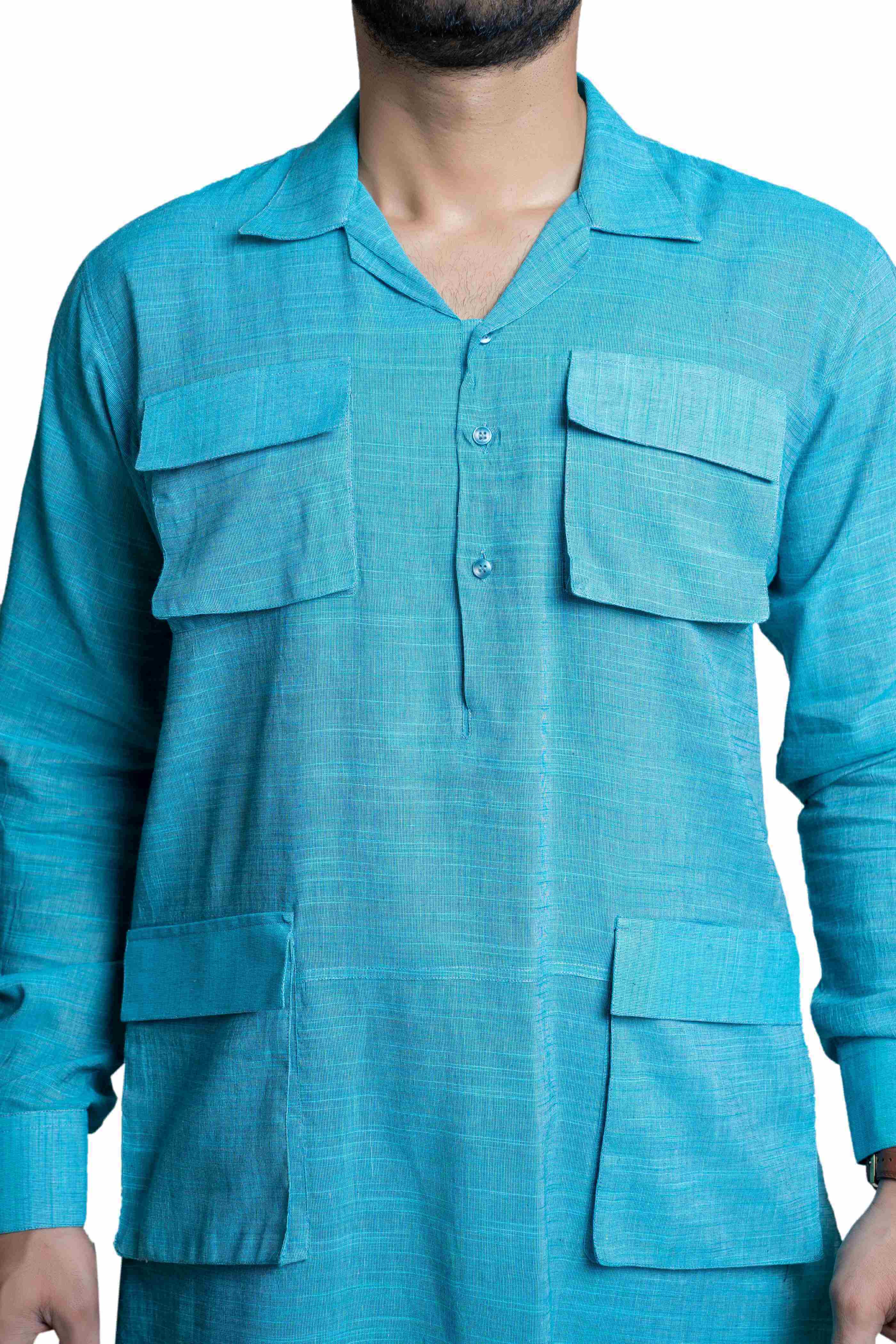 Sky Blue Kameez Shalwar