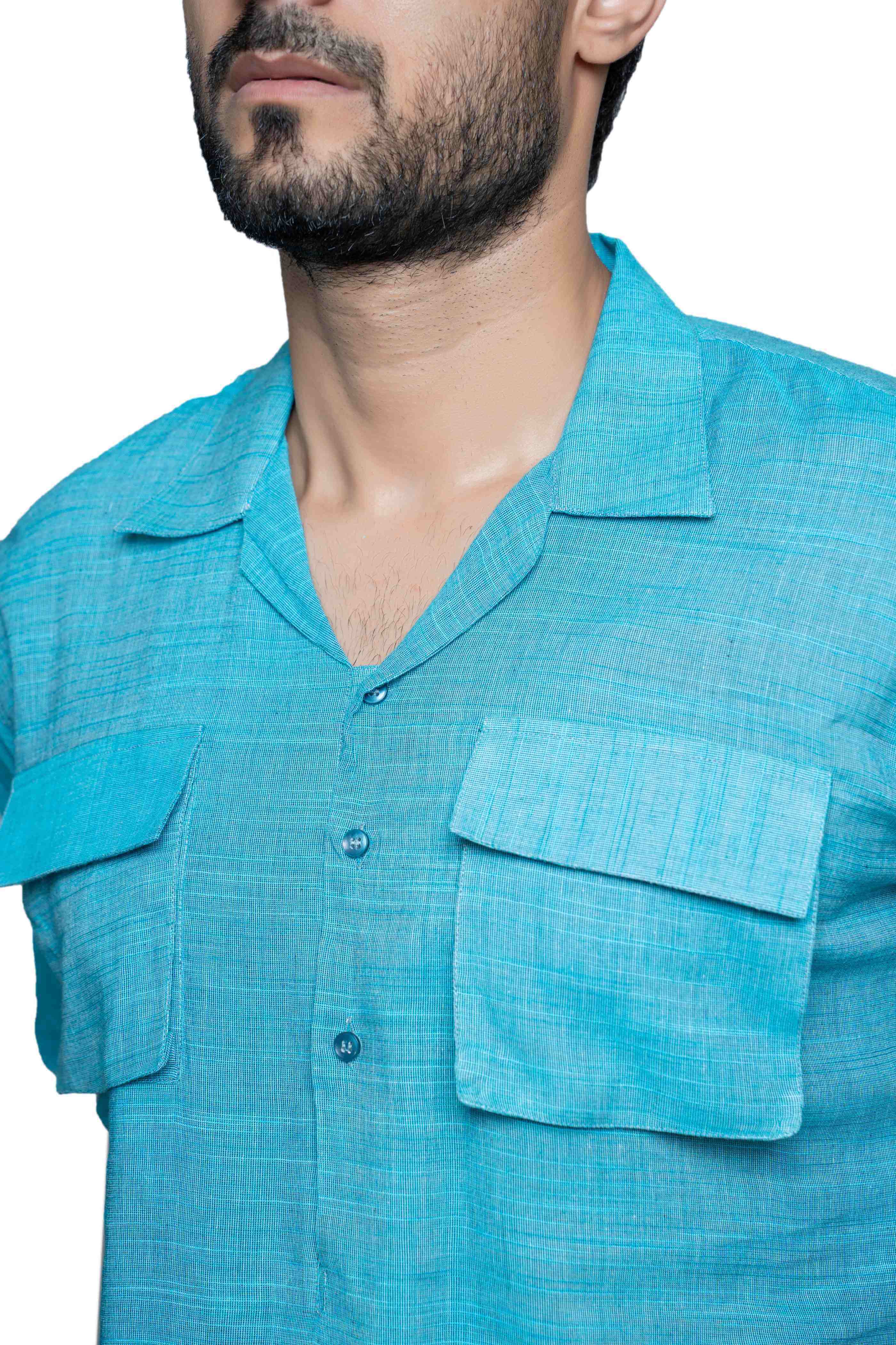 Sky Blue Kameez Shalwar