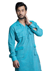 Sky Blue Kameez Shalwar