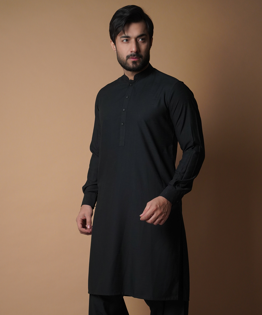 A.I Classics - Classic all black Shalwar Kameez