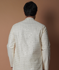 Kurta / Pants - Ivory resham