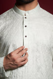 Apple white soft chickenkaari kurta
