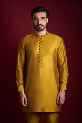 Mustard Kurta and Pyjama/Pants Set