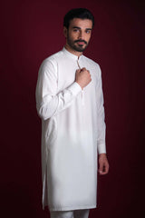 A.I Premium - Supima Cotton blended White Kurta with Pyjama/Pants