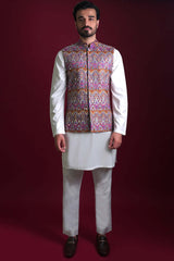 Rangreza - Mirror Work Waistcoat Set