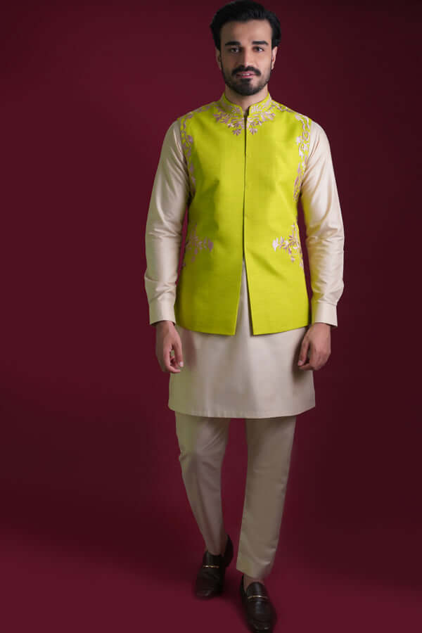 Rent Designer Kurta Pant Nehru Jacket Online - BluesnGreys