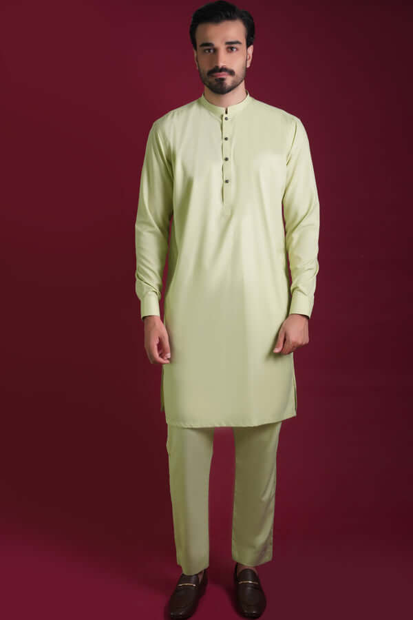 Pistachio Kurta Pyjama Pants set