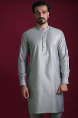 Ash Grey Kurta Pyjama/Pants Set