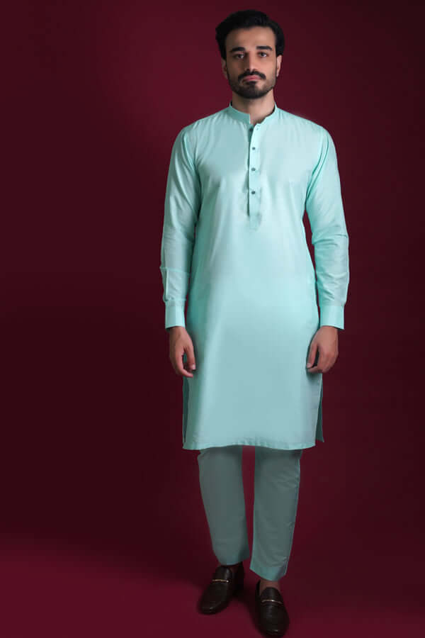 Powder blue Kurta Pyjama Pants set