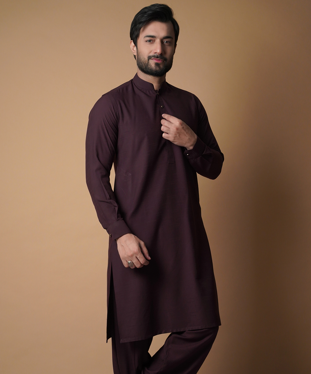 Burgundy Kurta Pants