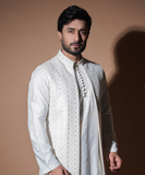 Dynamic 9mm Pearl Ivory Long Waistcoat Set