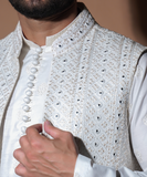 Dynamic 9mm Pearl Ivory Long Waistcoat Set