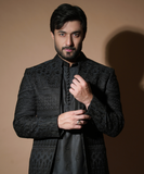 Black Rawsilk Princecoat set