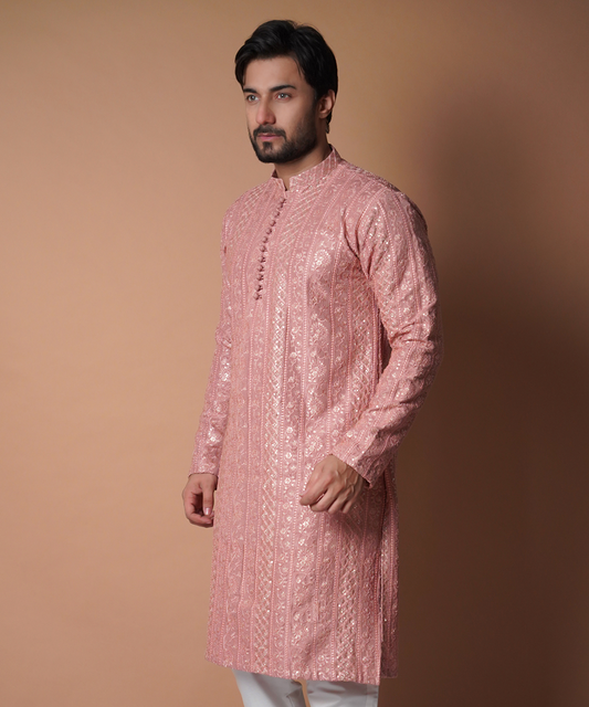 Kurta / Pants - Tea Pink