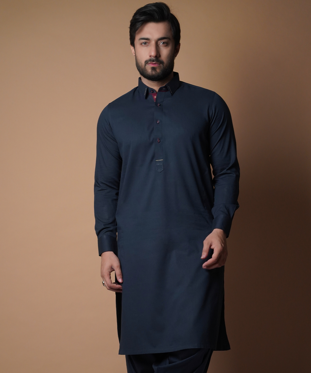 Midnight Ink blue Shalwar Kameez