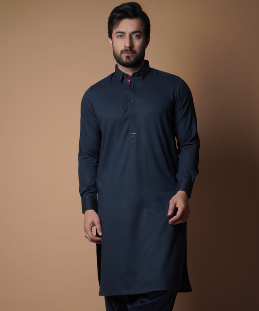 Midnight Ink blue Shalwar Kameez