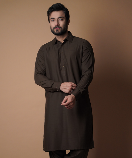 Shalwar Kameez - Deep Brown