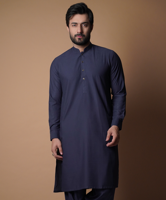 Ink Blue Shalwar Kameez