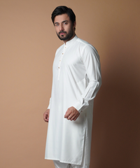 Ivory textured Shalwar Kameez