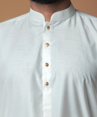 Ivory textured Shalwar Kameez