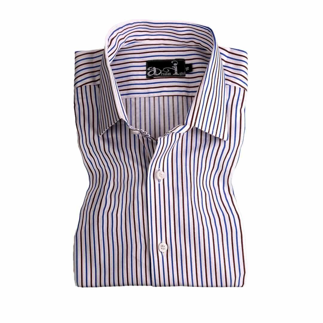 Vertical Pinstripes Formal Shirt For Men