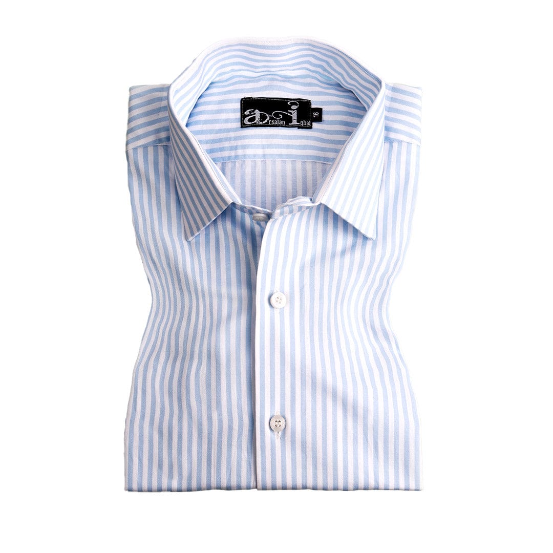 White Stripes Formal Shirt for Men