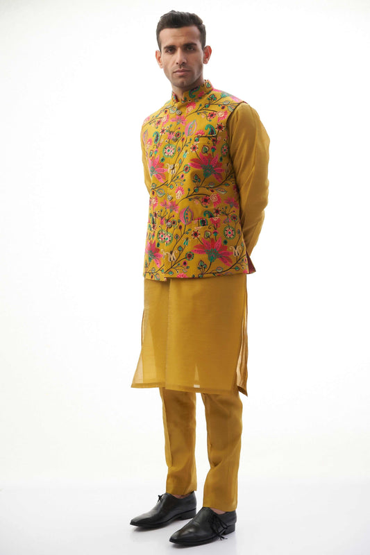 Yellow Waistcoat for Men