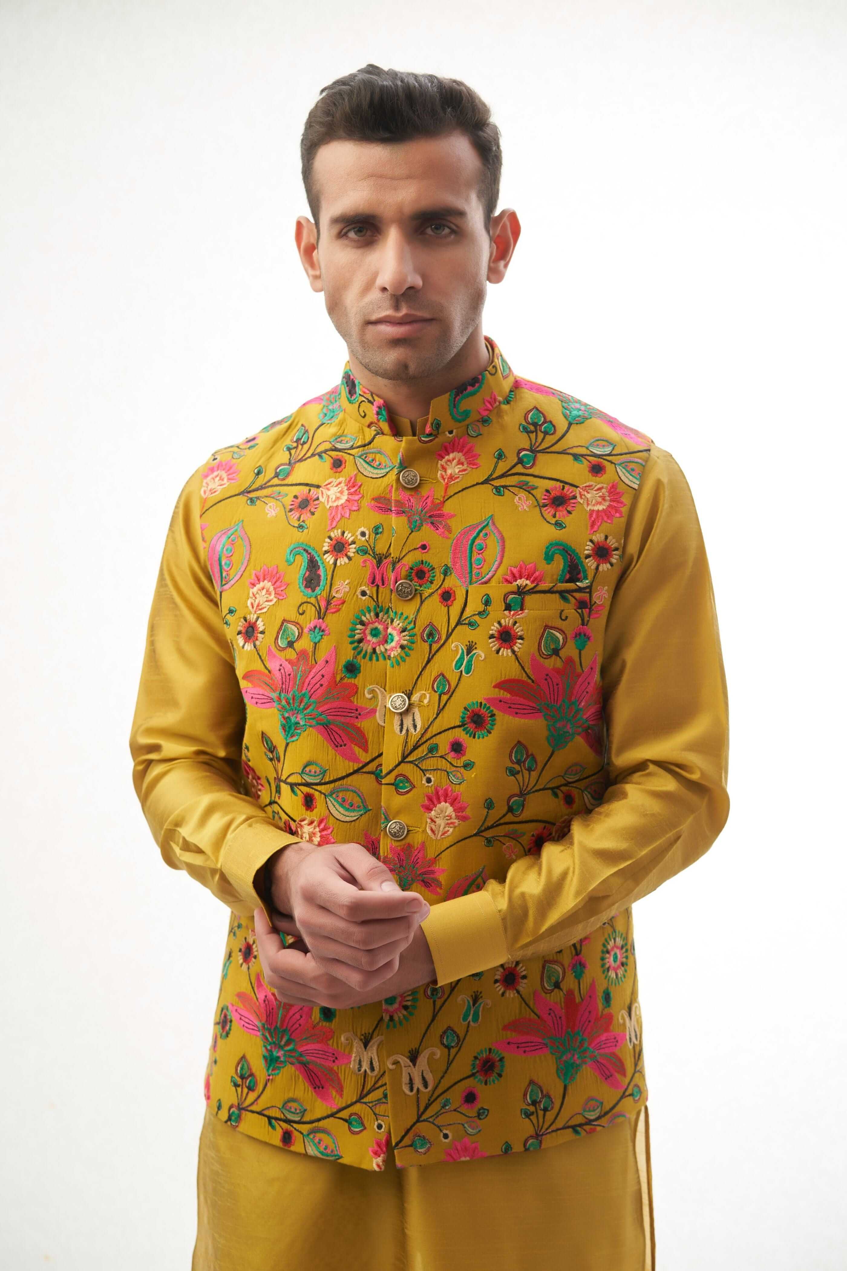 Yellow Waistcoat for Men