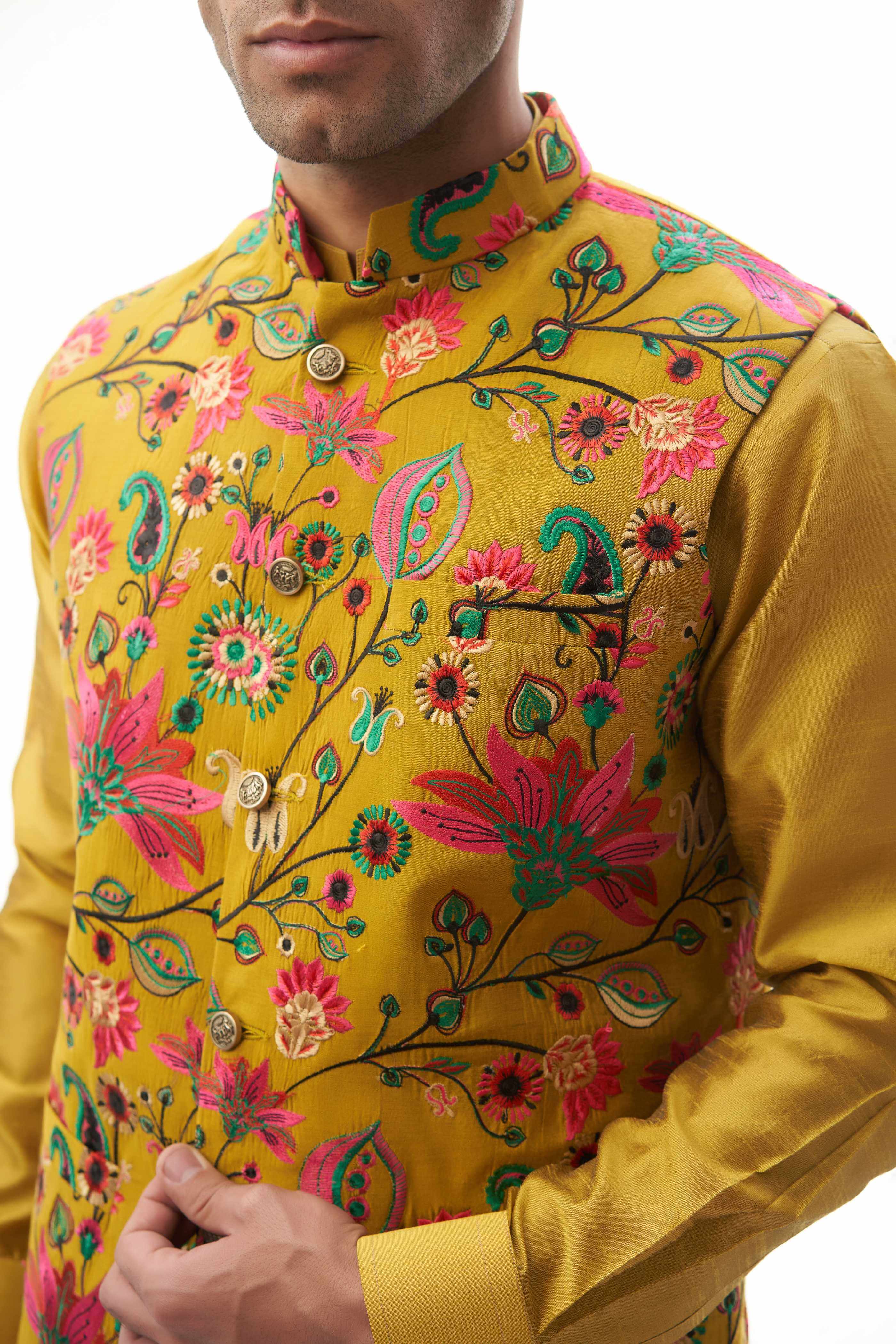 Yellow Waistcoat for Men