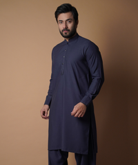 Deep Purple Shalwar Kameez - Elegant Traditional Men's Outfit