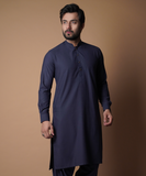 Ink Blue Shalwar Kameez - Traditional Men's Outfit