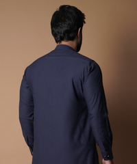 Ink Blue Shalwar Kameez - Traditional Men's Outfit