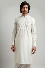 Off-White Persian Embroidered Shalwar Kameez