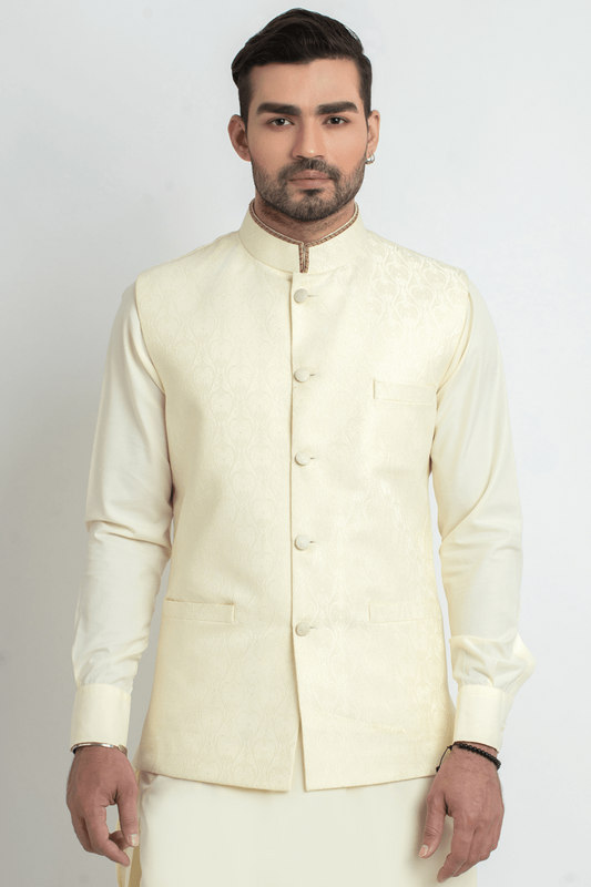 Buy Jamawar Waistcoat for Men | Brocade Waistcoats | Arsalan Iqbal ...
