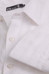 White Striped Elegance Formal Shirt