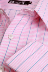 Elegant Pink Stripes Formal Shirt