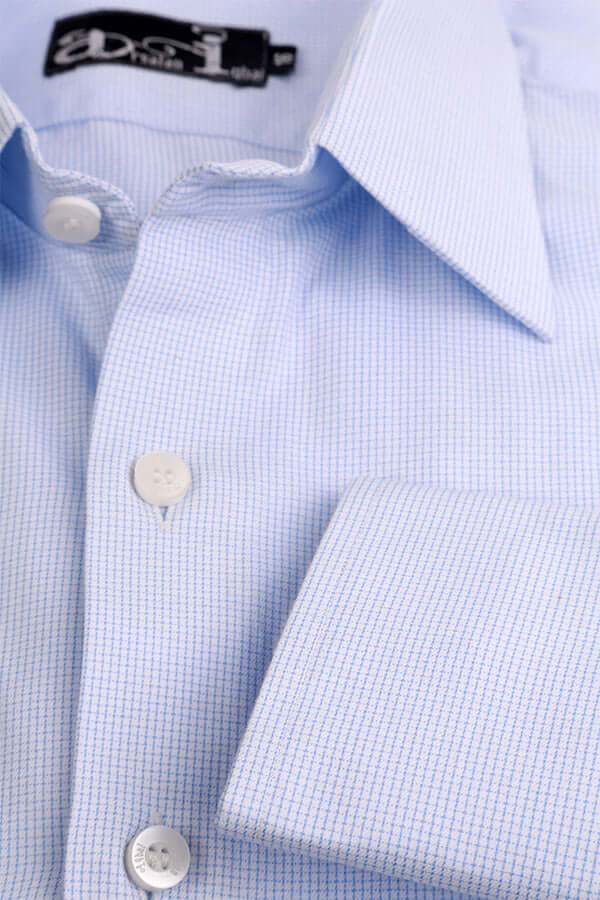 Light Blue Plain Formal Shirt