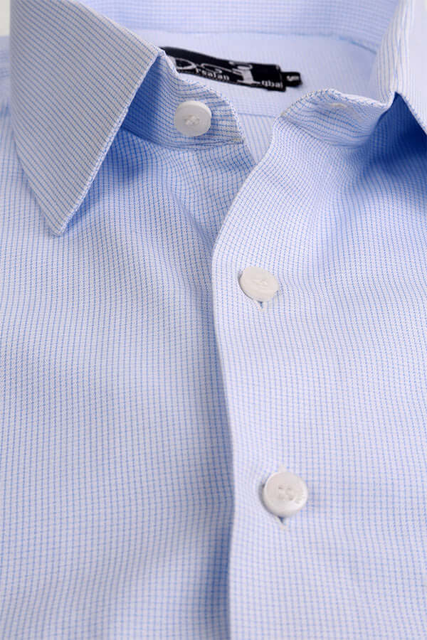 Light Blue Plain Formal Shirt